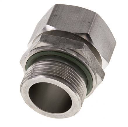 35L & G1-1/4'' Edelstahl-Drehgelenk gerade mit Außengewinde 160 bar FKM Einstellbar ISO 8434-1