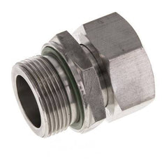 35L & G1-1/4'' Edelstahl-Drehgelenk gerade mit Außengewinde 160 bar FKM Einstellbar ISO 8434-1