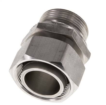 35L & G1-1/4'' Edelstahl-Drehgelenk gerade mit Außengewinde 160 bar FKM Einstellbar ISO 8434-1