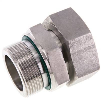42L & G1-1/2'' Edelstahl-Drehgelenk gerade mit Außengewinde 160 bar FKM Einstellbar ISO 8434-1