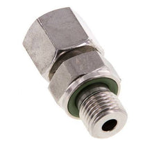 8S & G1/4'' Edelstahl-Drehgelenk gerade mit Außengewinde 630 bar FKM Einstellbar ISO 8434-1