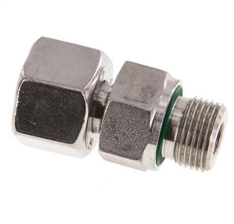 12S & G3/8'' Edelstahl-Drehgelenk gerade mit Außengewinde 630 bar FKM Einstellbar ISO 8434-1