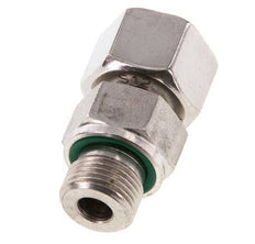 12S & G3/8'' Edelstahl-Drehgelenk gerade mit Außengewinde 630 bar FKM Einstellbar ISO 8434-1