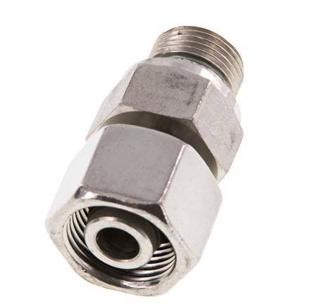 12S & G3/8'' Edelstahl-Drehgelenk gerade mit Außengewinde 630 bar FKM Einstellbar ISO 8434-1