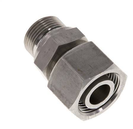 20S & G3/4'' Edelstahl-Drehgelenk gerade mit Außengewinde 400 bar FKM Einstellbar ISO 8434-1