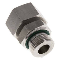 25S & G1'' Edelstahl-Drehgelenk gerade mit Außengewinde 400 bar FKM Einstellbar ISO 8434-1