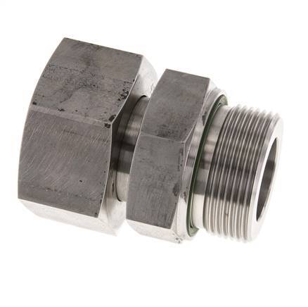 38S & G1-1/2'' Edelstahl-Drehgelenk gerade mit Außengewinde 315 bar FKM Einstellbar ISO 8434-1