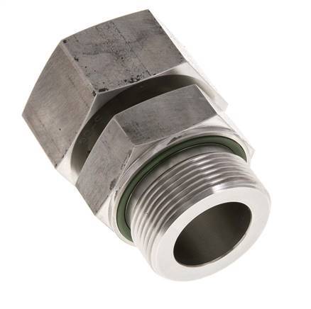 38S & G1-1/2'' Edelstahl-Drehgelenk gerade mit Außengewinde 315 bar FKM Einstellbar ISO 8434-1