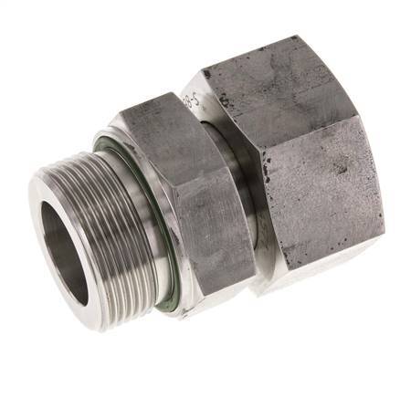 38S & G1-1/2'' Edelstahl-Drehgelenk gerade mit Außengewinde 315 bar FKM Einstellbar ISO 8434-1