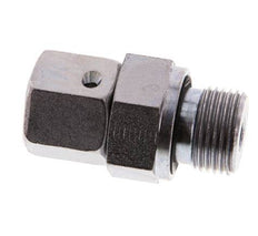 10L & G3/8'' Verzinkter Stahl Gerades Drehgelenk mit Außengewinde 315 bar NBR O-Ring Dichtungskonus Einstellbar ISO 8434-1