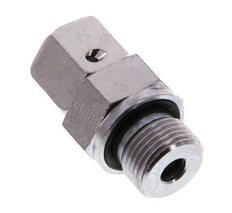 10L & G3/8'' Verzinkter Stahl Gerades Drehgelenk mit Außengewinde 315 bar NBR O-Ring Dichtungskonus Einstellbar ISO 8434-1