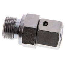 10L & G3/8'' Verzinkter Stahl Gerades Drehgelenk mit Außengewinde 315 bar NBR O-Ring Dichtungskonus Einstellbar ISO 8434-1
