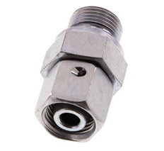 10L & G3/8'' Verzinkter Stahl Gerades Drehgelenk mit Außengewinde 315 bar NBR O-Ring Dichtungskonus Einstellbar ISO 8434-1
