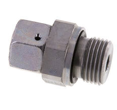 12L & G1/2'' Verzinkter Stahl Gerades Drehgelenk mit Außengewinde 315 bar NBR O-Ring Dichtungskonus Einstellbar ISO 8434-1