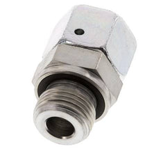 15L & G1/2'' Verzinkter Stahl Gerades Drehgelenk mit Außengewinde 315 bar NBR O-Ring Dichtungskonus Einstellbar ISO 8434-1