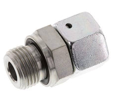 15L & G1/2'' Verzinkter Stahl Gerades Drehgelenk mit Außengewinde 315 bar NBR O-Ring Dichtungskonus Einstellbar ISO 8434-1
