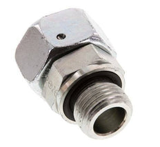 18L & G1/2'' Verzinkter Stahl Gerades Drehgelenk mit Außengewinde 315 bar NBR O-Ring Dichtungskonus Einstellbar ISO 8434-1