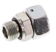 18L & G1/2'' Verzinkter Stahl Gerades Drehgelenk mit Außengewinde 315 bar NBR O-Ring Dichtungskonus Einstellbar ISO 8434-1