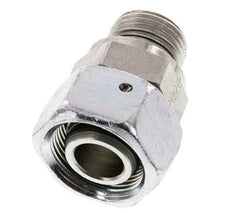 18L & G1/2'' Verzinkter Stahl Gerades Drehgelenk mit Außengewinde 315 bar NBR O-Ring Dichtungskonus Einstellbar ISO 8434-1
