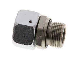 22L & G3/4'' Verzinkter Stahl Gerades Drehgelenk mit Außengewinde 160 bar NBR O-Ring Dichtungskonus Einstellbar ISO 8434-1