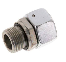 22L & G3/4'' Verzinkter Stahl Gerades Drehgelenk mit Außengewinde 160 bar NBR O-Ring Dichtungskonus Einstellbar ISO 8434-1