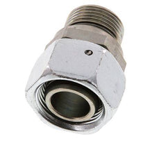22L & G3/4'' Verzinkter Stahl Gerades Drehgelenk mit Außengewinde 160 bar NBR O-Ring Dichtungskonus Einstellbar ISO 8434-1