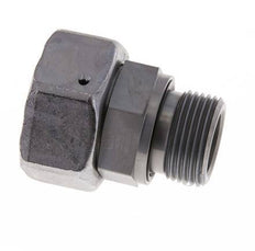 28L & G3/4'' Verzinkter Stahl Gerades Drehgelenk mit Außengewinde 160 bar NBR O-Ring Dichtungskonus Einstellbar ISO 8434-1