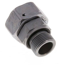 28L & G3/4'' Verzinkter Stahl Gerades Drehgelenk mit Außengewinde 160 bar NBR O-Ring Dichtungskonus Einstellbar ISO 8434-1