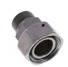 28L & G3/4'' Verzinkter Stahl Gerades Drehgelenk mit Außengewinde 160 bar NBR O-Ring Dichtungskonus Einstellbar ISO 8434-1