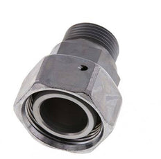 28L & G3/4'' Verzinkter Stahl Gerades Drehgelenk mit Außengewinde 160 bar NBR O-Ring Dichtungskonus Einstellbar ISO 8434-1