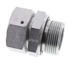 35L & G1-1/4'' Verzinkter Stahl Gerades Drehgelenk mit Außengewinde 160 bar NBR O-Ring Dichtungskonus Einstellbar ISO 8434-1