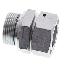 35L & G1-1/4'' Verzinkter Stahl Gerades Drehgelenk mit Außengewinde 160 bar NBR O-Ring Dichtungskonus Einstellbar ISO 8434-1