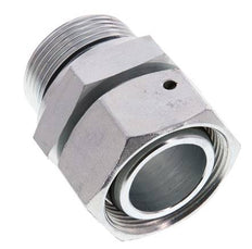 35L & G1-1/4'' Verzinkter Stahl Gerades Drehgelenk mit Außengewinde 160 bar NBR O-Ring Dichtungskonus Einstellbar ISO 8434-1