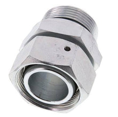 35L & G1-1/4'' Verzinkter Stahl Gerades Drehgelenk mit Außengewinde 160 bar NBR O-Ring Dichtungskonus Einstellbar ISO 8434-1