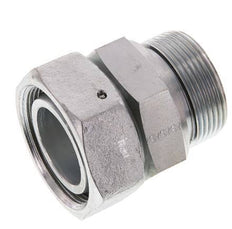 42L & G1-1/2'' Verzinkter Stahl Gerades Drehgelenk mit Außengewinde 160 bar NBR O-Ring Dichtungskonus Einstellbar ISO 8434-1