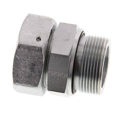 42L & G1-1/2'' Verzinkter Stahl Gerades Drehgelenk mit Außengewinde 160 bar NBR O-Ring Dichtungskonus Einstellbar ISO 8434-1