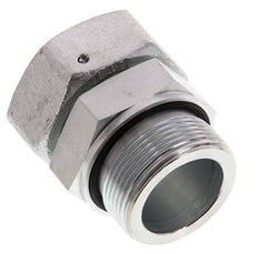 42L & G1-1/2'' Verzinkter Stahl Gerades Drehgelenk mit Außengewinde 160 bar NBR O-Ring Dichtungskonus Einstellbar ISO 8434-1