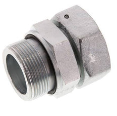 42L & G1-1/2'' Verzinkter Stahl Gerades Drehgelenk mit Außengewinde 160 bar NBR O-Ring Dichtungskonus Einstellbar ISO 8434-1