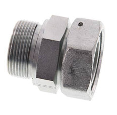 42L & G1-1/2'' Verzinkter Stahl Gerades Drehgelenk mit Außengewinde 160 bar NBR O-Ring Dichtungskonus Einstellbar ISO 8434-1