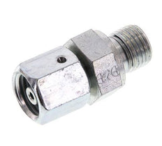 6S & G1/4'' Verzinkter Stahl, gerade drehbar mit Außengewinde 630 bar NBR O-Ring Dichtkonus Einstellbar ISO 8434-1