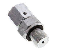 6S & G1/4'' Verzinkter Stahl, gerade drehbar mit Außengewinde 630 bar NBR O-Ring Dichtkonus Einstellbar ISO 8434-1