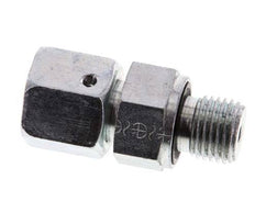 8S & G1/4'' Verzinkter Stahl Gerades Drehgelenk mit Außengewinde 630 bar NBR O-Ring Dichtungskonus Einstellbar ISO 8434-1