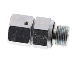 10S & G3/8'' Verzinkter Stahl Gerades Drehgelenk mit Außengewinde 630 bar NBR O-Ring Dichtungskonus Einstellbar ISO 8434-1