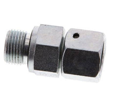 10S & G3/8'' Verzinkter Stahl Gerades Drehgelenk mit Außengewinde 630 bar NBR O-Ring Dichtungskonus Einstellbar ISO 8434-1
