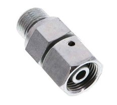 10S & G3/8'' Verzinkter Stahl Gerades Drehgelenk mit Außengewinde 630 bar NBR O-Ring Dichtungskonus Einstellbar ISO 8434-1