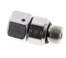 12S & G3/8'' Verzinkter Stahl Gerades Drehgelenk mit Außengewinde 630 bar NBR O-Ring Dichtungskonus Einstellbar ISO 8434-1