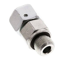12S & G3/8'' Verzinkter Stahl Gerades Drehgelenk mit Außengewinde 630 bar NBR O-Ring Dichtungskonus Einstellbar ISO 8434-1