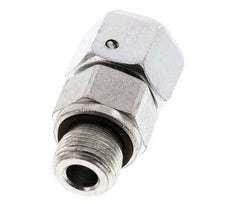 12S & G3/8'' Verzinkter Stahl Gerades Drehgelenk mit Außengewinde 630 bar NBR O-Ring Dichtungskonus Einstellbar ISO 8434-1