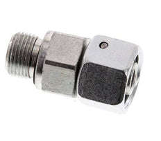 12S & G3/8'' Verzinkter Stahl Gerades Drehgelenk mit Außengewinde 630 bar NBR O-Ring Dichtungskonus Einstellbar ISO 8434-1