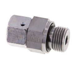 12S & G1/2'' Verzinkter Stahl Gerades Drehgelenk mit Außengewinde 630 bar NBR O-Ring Dichtungskonus Einstellbar ISO 8434-1